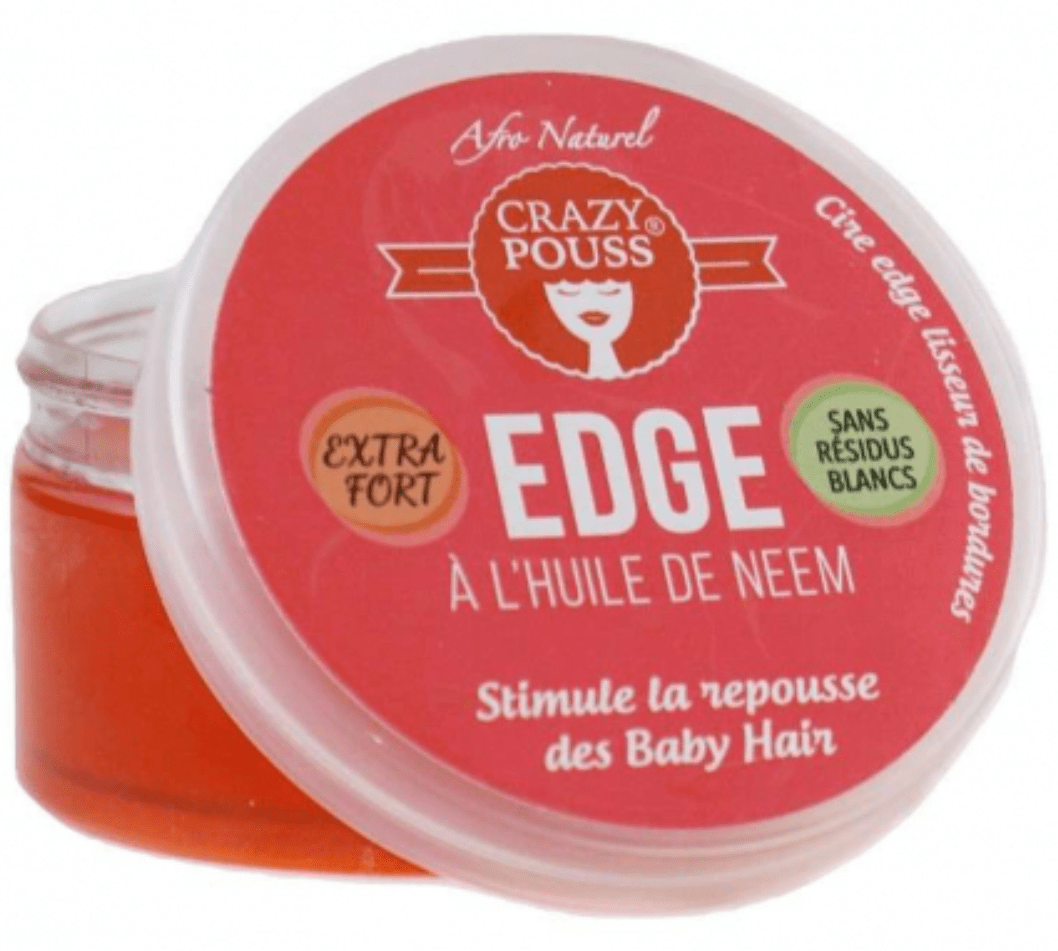 Afro Naturel - Cire edge lisseur de bordures "Crazy Pouss" à l'huile de Neem - 100ml - Afro Naturel - Ethni Beauty Market