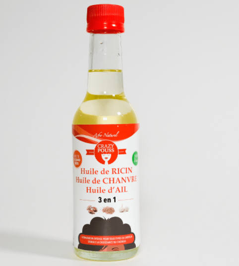 Afro Naturel - Crazy Pouss - Huile de Ricin Chanvre Ail - 250ml - Afro Naturel - Ethni Beauty Market