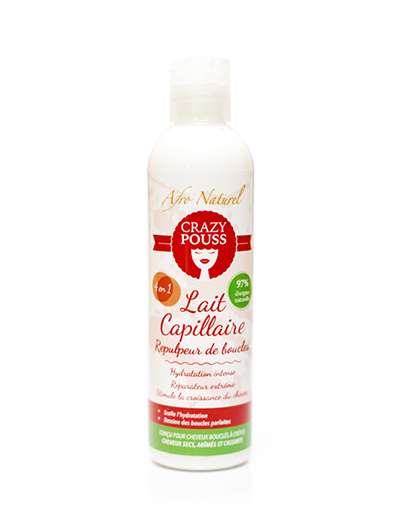 Afro Naturel - Lait capillaire 4 en 1 "Crazy Pouss" - 250 ml - Afro Naturel - Ethni Beauty Market