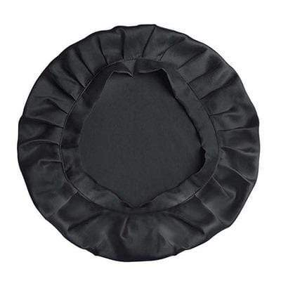 Annie - Bonnet jour et nuit en satin noir - taille S - Annie - Ethni Beauty Market
