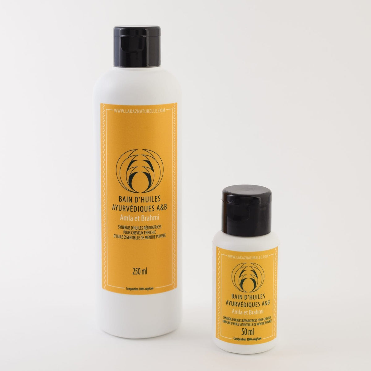 La Kaz Naturelle - Bain d’huiles Ayurvédiques A&B : Amla et Brahmi - Deux contenances disponibles - La Kaz Naturelle - Ethni Beauty Market