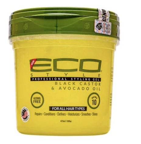 Eco styler - Black castor & avocado oil - Gel cheveux - 3 formats disponibles - Eco styler - Ethni Beauty Market