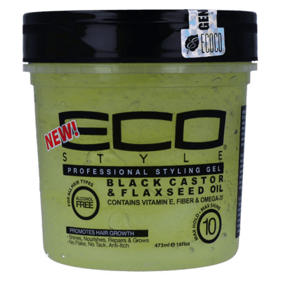 Eco Styler - black castor & flaxseed oil 473ml - Eco Styler - Ethni Beauty Market