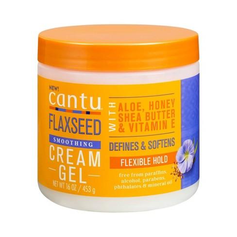 Cantu - Crème définissante de boucles aux graines de lin (Flaxseed Smoothing Cream Gel) - 453g - Cantu - Ethni Beauty Market