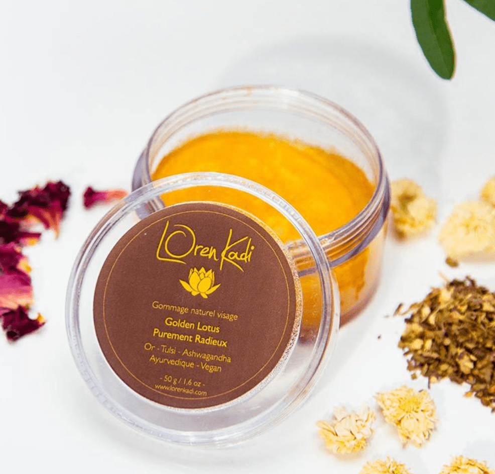Loren Kadi - Gommage naturel visage "golden lotus" (deux contenances) - Loren Kadi - Ethni Beauty Market