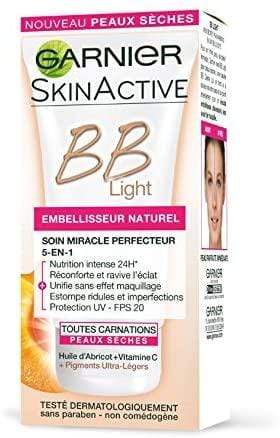 Garnier - Skin Active - BB Crème 5 en 1 spécial light embellisseur pour peaux sèches naturel - 50 ml - Garnier - Ethni Beauty Market
