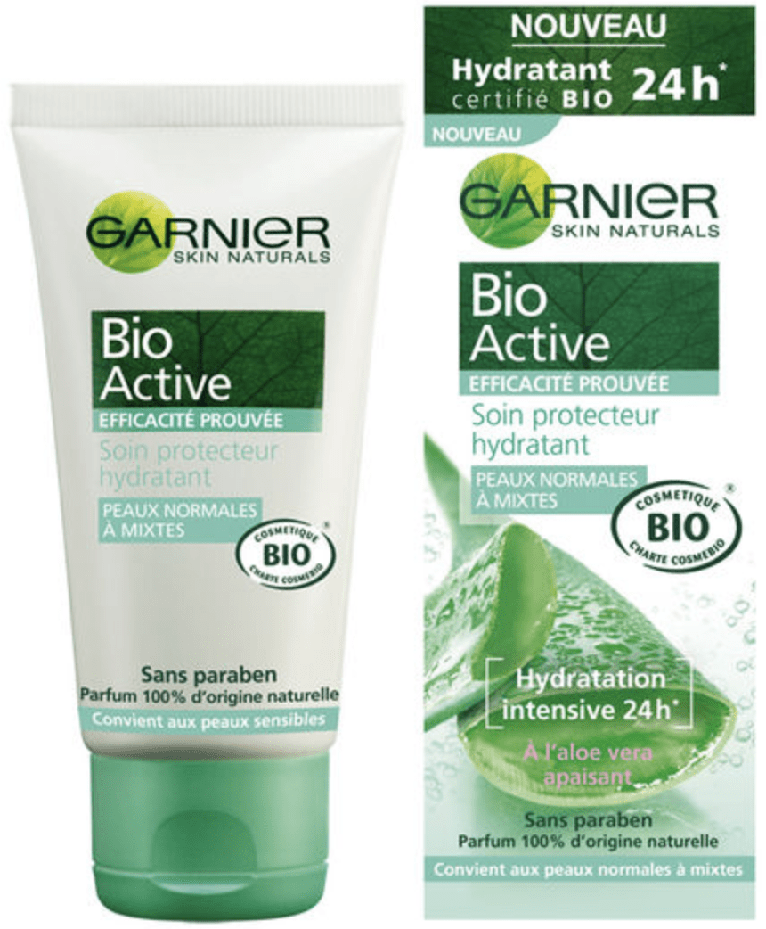 Garnier - Bio Active - Soin protecteur hydratant "peaux normales à mixtes" - 50 ml - Garnier - Ethni Beauty Market