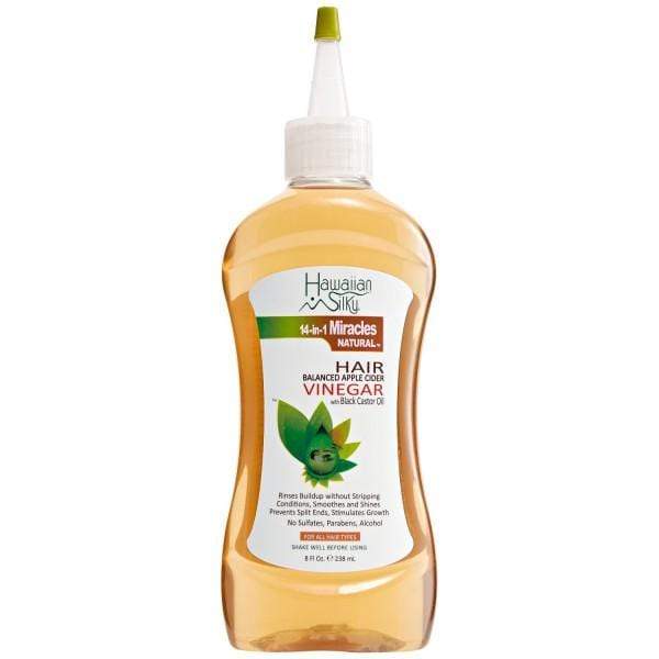 Hawaiian Silky - 14-in-1 Miracles Natural - Huile "vinaigre de pomme & ricin noir" - 238 ml - Hawaiian Silky - Ethni Beauty Market