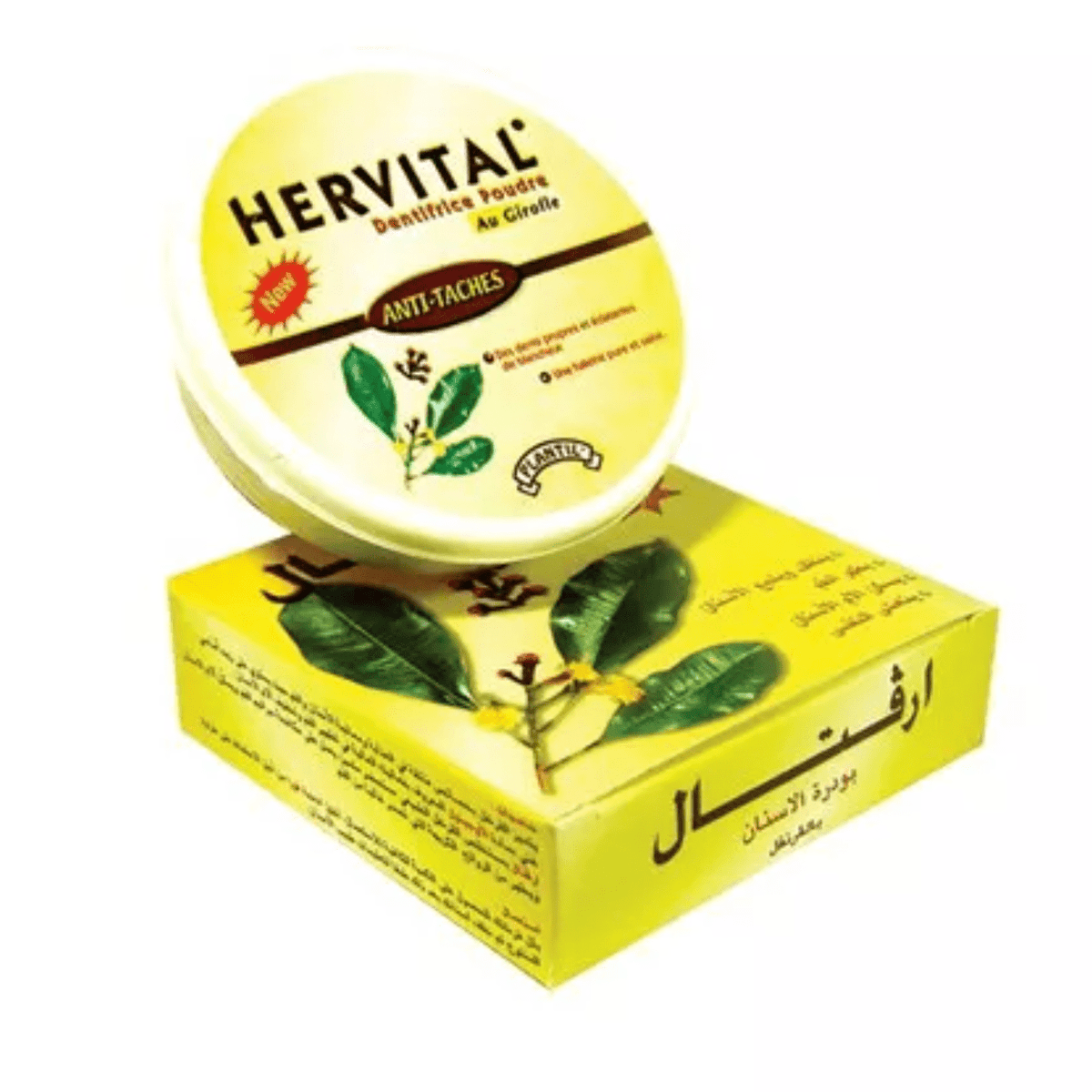 Hervital - Dentifrice en poudre anti-tâches "girofle" - 50g - Hervital - Ethni Beauty Market