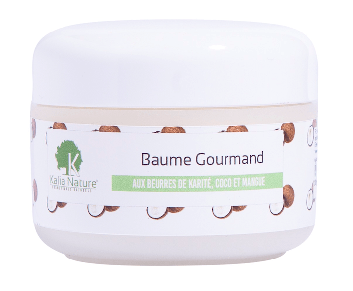 Kalia Nature - Baume gourmand au beurre de karité, coco, mangue
