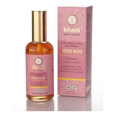 Khadi - Huile ayurvédique lotus rose  - 100 ml - Khadi - Ethni Beauty Market