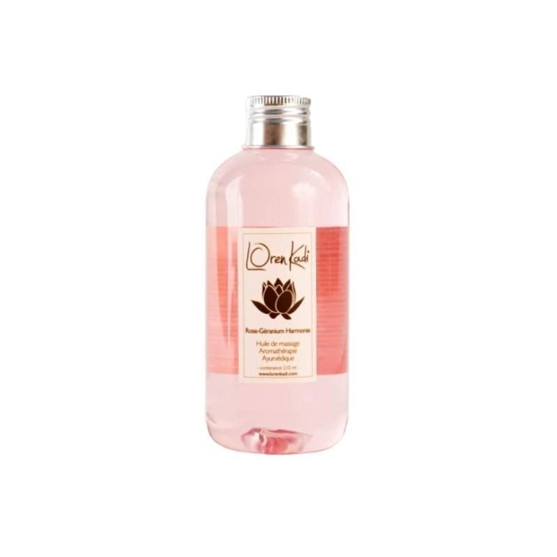 Loren Kadi - Huile de massage "Rose-Geranium Harmonie" - 210ml - Loren Kadi - Ethni Beauty Market