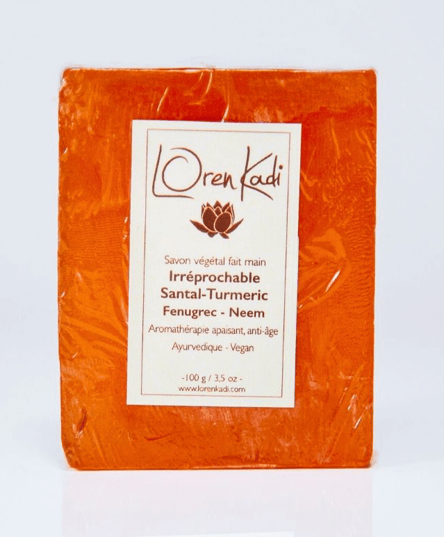 Loren Kadi - Savon ayurvédique "Irréprochable Santal-Turmeric", visage & corps - 20g / 100g - Loren Kadi - Ethni Beauty Market