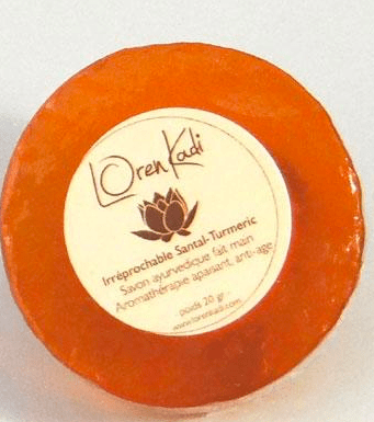 Loren Kadi - Savon ayurvédique "Irréprochable Santal-Turmeric", visage & corps - 20g / 100g - Loren Kadi - Ethni Beauty Market