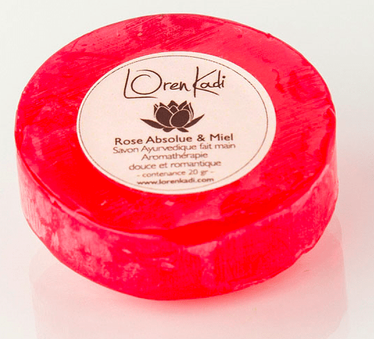 Loren Kadi - Savon ayurvédique "Rose absolue & miel" -visage & corps- (deux contenances) - Loren Kadi - Ethni Beauty Market