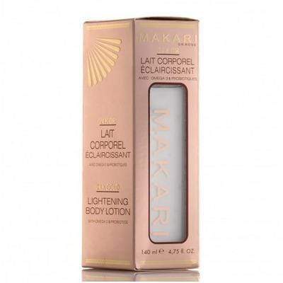Makari - Lait corporel éclaircissant aux omégas 3 et probiotiques 24k or gold - 140ml - Makari - Ethni Beauty Market