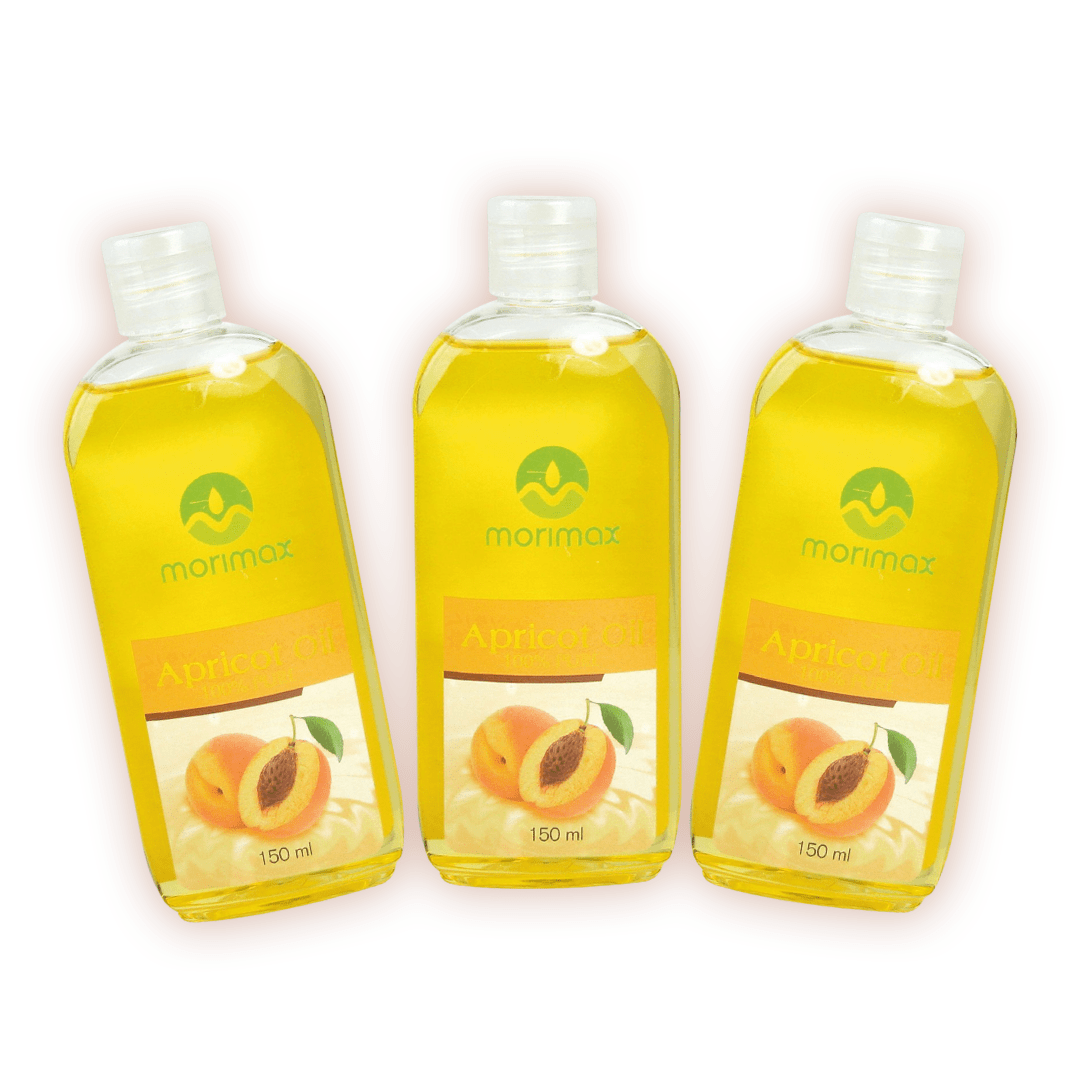 Morimax - Lot de 3 Huiles Pures D'Abricot 3 x 150ml - Morimax - Ethni Beauty Market