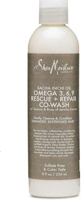 Shea Moisture - Co-Wash À L'Huile De Sacha Inchi & Riche En Oméga 3-6-9 - Deux contenances disponibles - Shea Moisture - Ethni Beauty Market