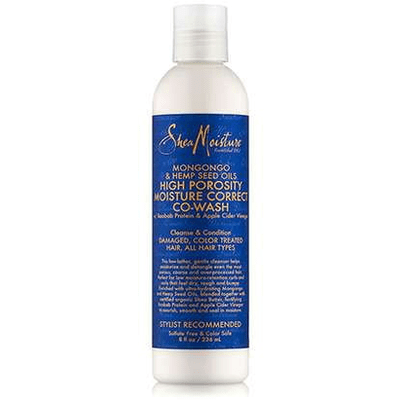 Shea Moisture - Co-Wash À L'Huile De Graines De Chanvre & Mongongo Pour Cheveux Pour Cheveux À Haute Porosité 236ml - Shea Moisture - Ethni Beauty Market