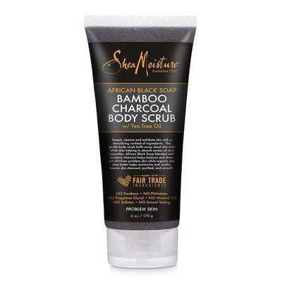 Shea Moisture - Gommage Corporel Au Charbon De Bambou Avec Savon Noir Africain Avec Huile De Théier 170G - Shea Moisture - Ethni Beauty Market