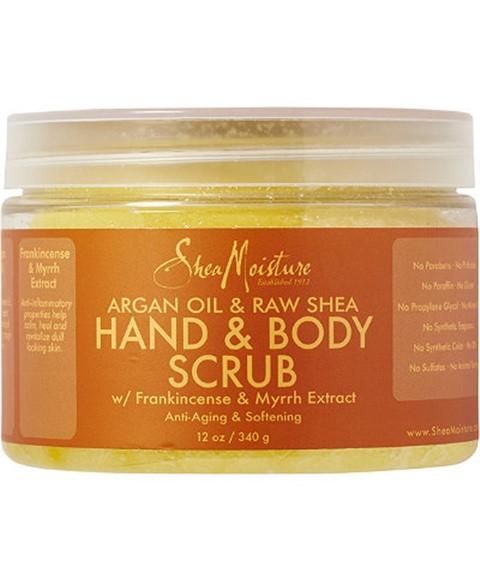 Shea Moisture - Gommage pour les mains et le coprs à l'huile d'argan et au karité cru - 340g - Shea Moisture - Ethni Beauty Market