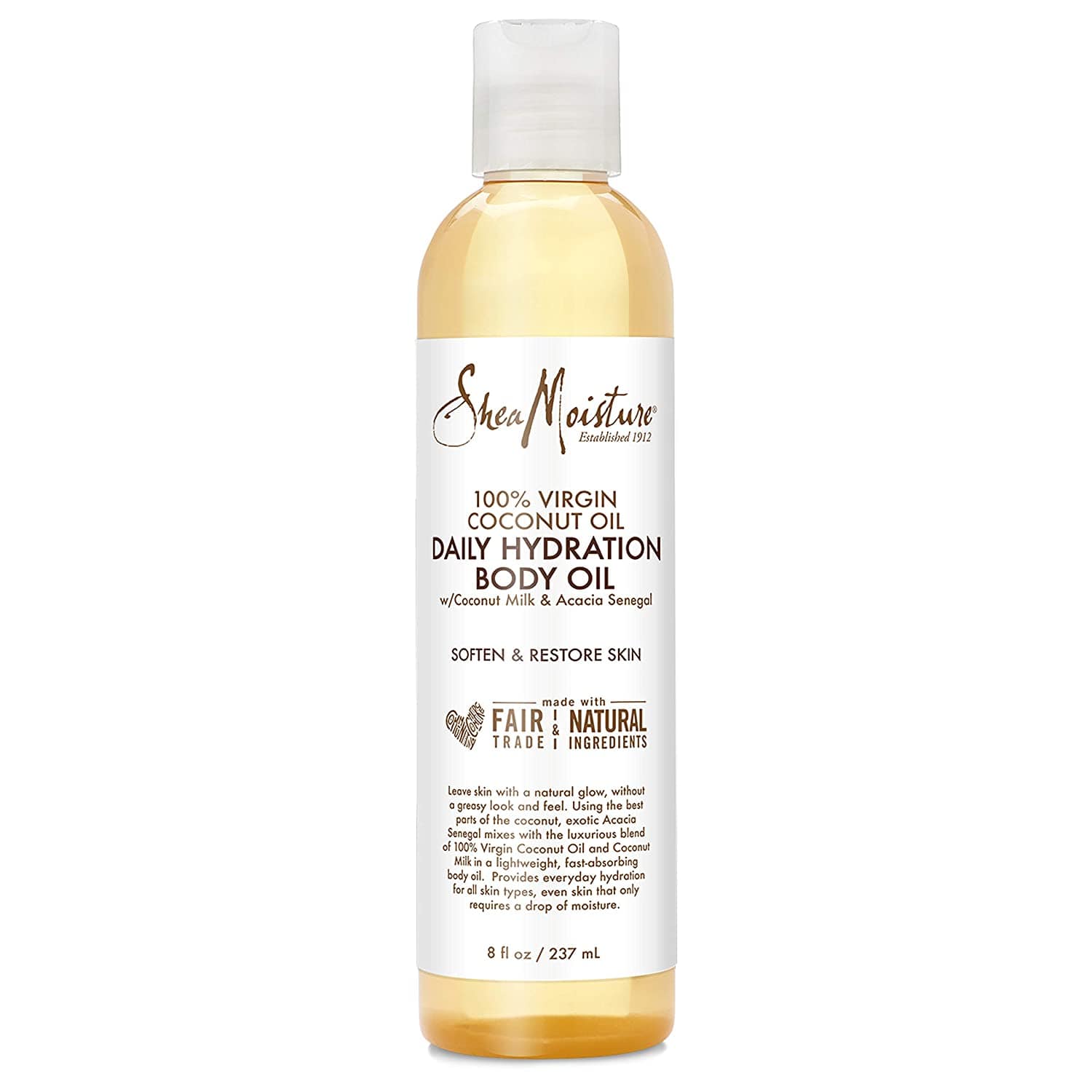 Shea Moisture - 100% Virgin Coconut Oil - Huile Corporelle "daily hydration" - 237 ml - Shea Moisture - Ethni Beauty Market