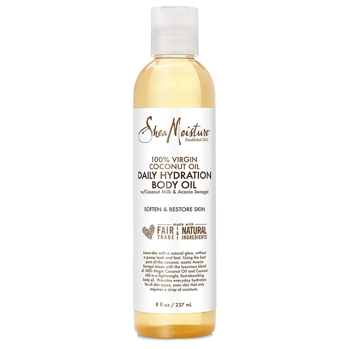 Shea Moisture - 100% Virgin Coconut Oil - Huile Corporelle "daily hydration" - 237 ml - Shea Moisture - Ethni Beauty Market