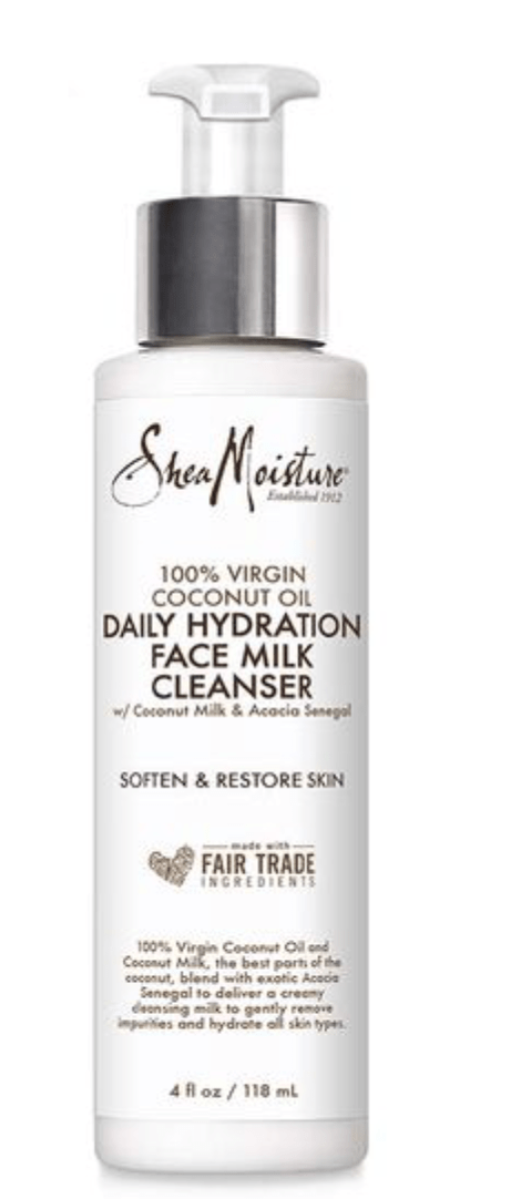 Shea Moisture - 100% Virgin Coconut Oil - Lait nettoyant visage "Daily Hydration" - 118ml - Shea Moisture - Ethni Beauty Market