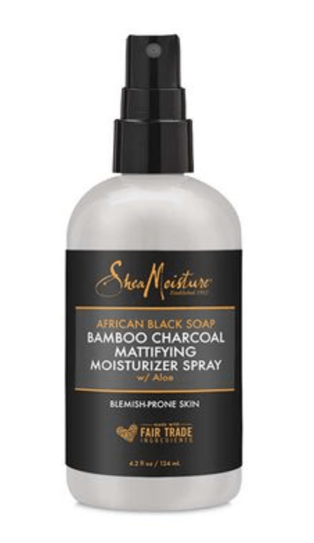 Shea Moisture - African Black Soap - Spray corporel hydratant matifiant "Bamboo Charcoal" - 124ml - Shea Moisture - Ethni Beauty Market
