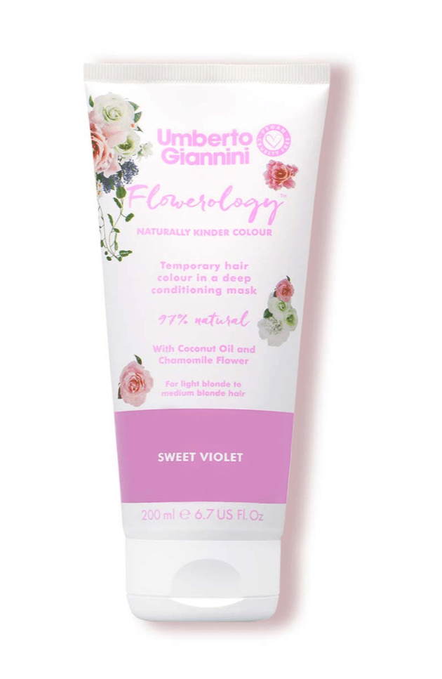 Umberto Giannini - Flowerology - Masque colorant temporaire "sweet violet"  - 200ml - Umberto Giannini - Ethni Beauty Market
